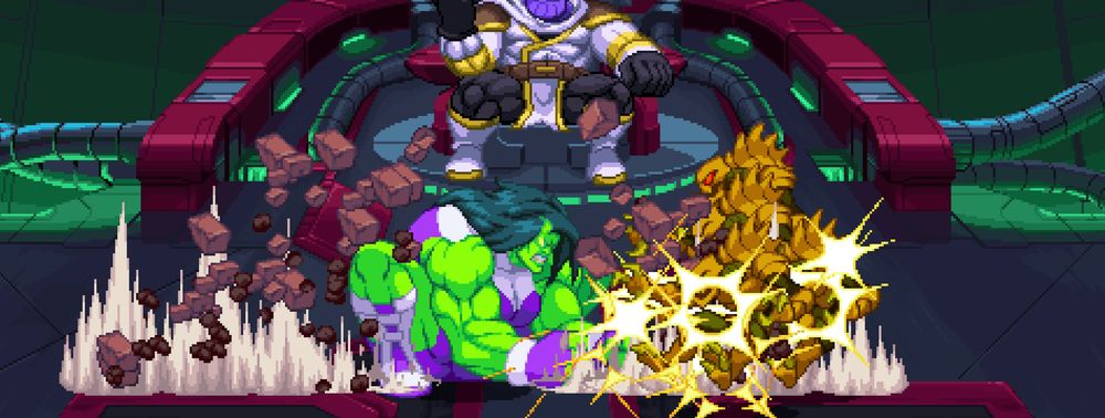 Rocket Raccoon et She-Hulk se rajoutent au roster du jeu Marvel Cosmic Invasion de Dotemu